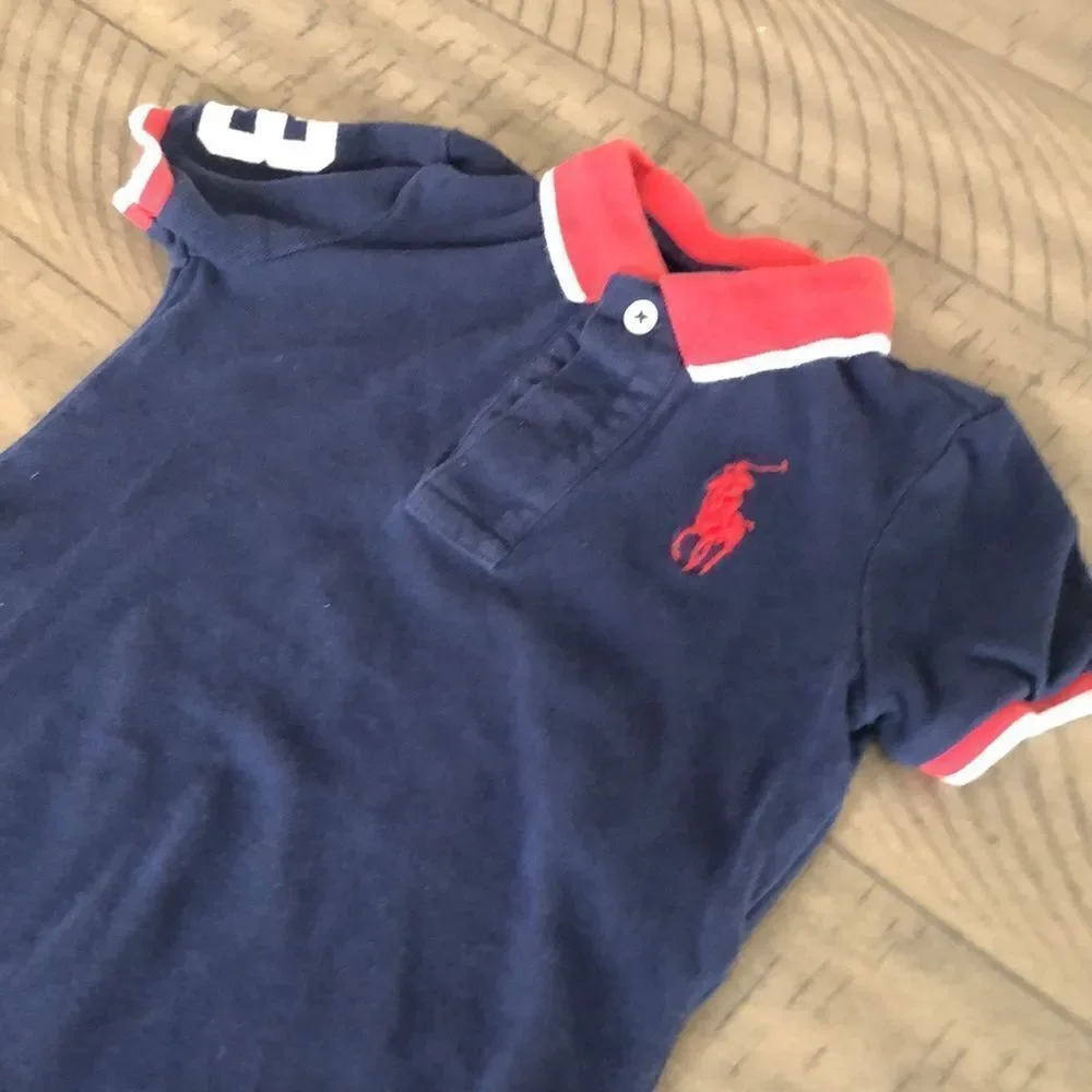 Ralph Lauren Unisex Nautical Vibe 💯 Cotton Onesie Number 3